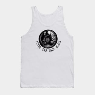 There and Back Again - Round Door - Black and White - Fantasy Tank Top